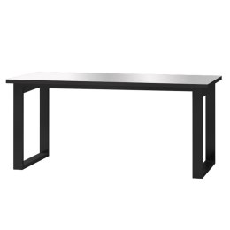 Stół rozkładany HELIO HE92 czarny / szare szkło