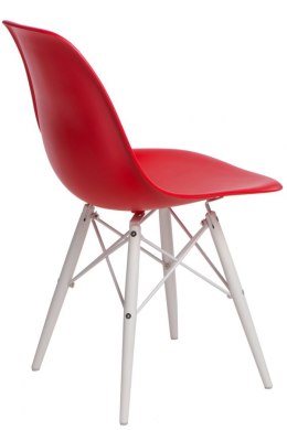 Krzesło P016W PP czerwone/white