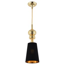 Lampa wisząca QUEEN-1 złoto czarna 18 cm