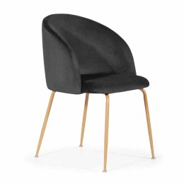 Krzesło SUSAN czarny [BL19]/ noga dąb