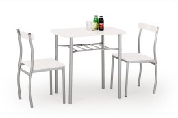 LANCE zestaw: stół + 2 krzesła, biały MAG