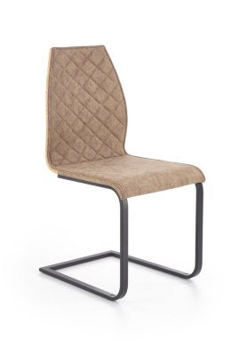 Krzesło K-265 czarny / brązowy / dąb miodowy