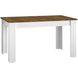 Stół rozkładany HANNAH HN15 140-180 biały / dąb lefkas