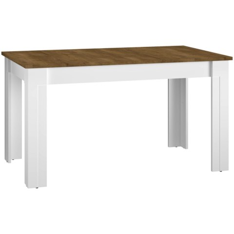 Stół rozkładany HANNAH HN15 140-180 biały / dąb lefkas