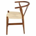 Krzesło Wicker Naturalne brązowe cieme i nspirowane Wishbone
