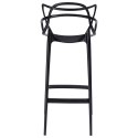 Krzesło barowe HILO PREMIUM 75 cm czarne