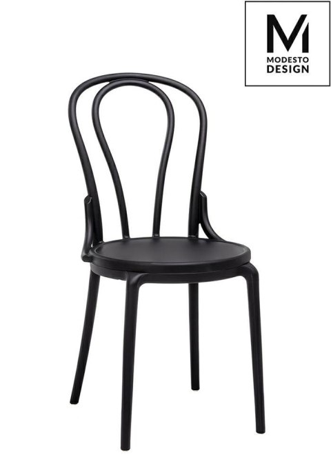 MODESTO krzesło TONI czarne - polipropylen