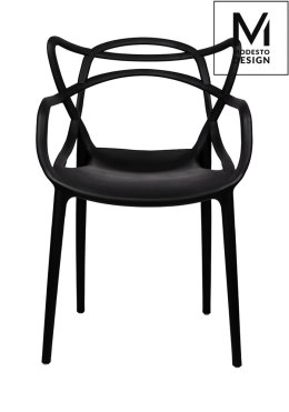 MODESTO krzesło HILO czarne - polipropylen