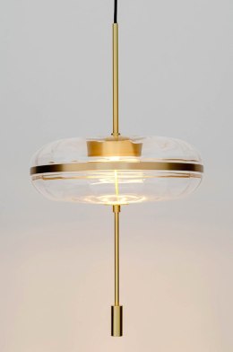 Lampa wisząca CHAPLIN 360 mosiądz - LED, szkło