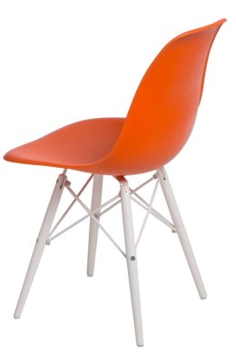 Krzesło P016W PP pomarańcz/white