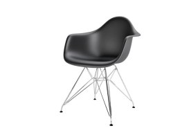 Krzesło P018 PP czarne chrom nogi HF