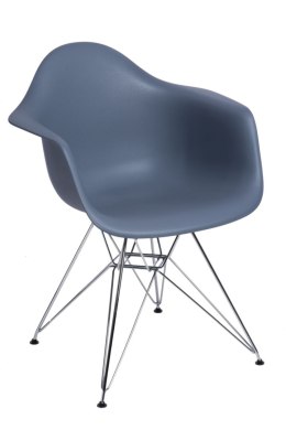 Krzesło P018 PP dark grey, chrom nogi HF