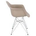 Krzesło P018 PP milde grey, chrom nogi HF
