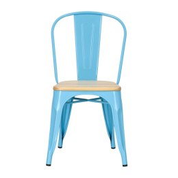 Krzesło Paris Wood niebieskie sosna naturalna