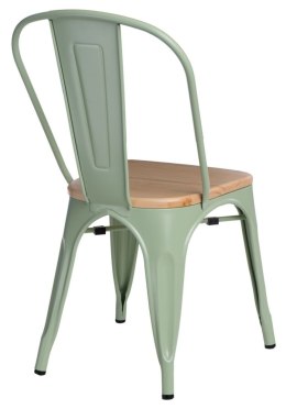 Krzesło Paris Wood zielone sosna naturalna