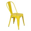 Krzesło Paris żółte inspirowane Tolix