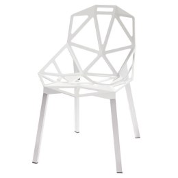 Krzesło TRIANGO aluminium białe