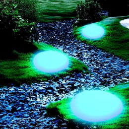 Lampa ogrodowa kamień PEBBLE L LED RGBW 16 kolorów 40 cm