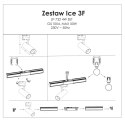 Reflektor Ice do szynoprzewodów 1F 1xGU10 biały LP-732/1R 3W WH