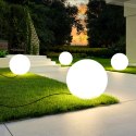 Lampa ogrodowa kula BALL S biała 35 cm