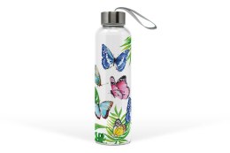 Szklana butelka na wodę Tropical Butterflies 0,55l