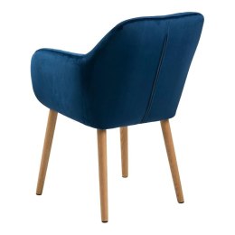 Krzesło Emilia Velvet deep blue