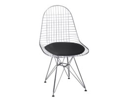 Krzesło Net czarna pojedyncza poduszka