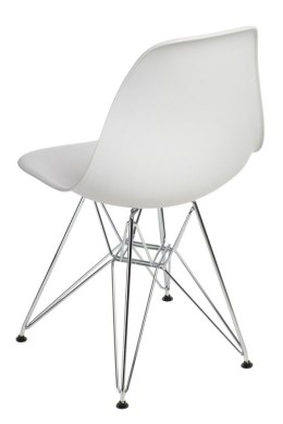 Krzesło P016 PP light grey, chromowane nogi