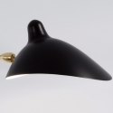 Lampa ścienna CRANE-2W czarna 175 cm