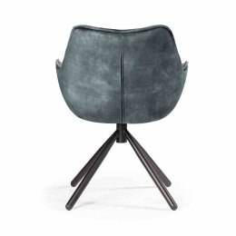 Krzesło MONTREAL szary+granatowy / noga czarna