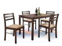 NEW STARTER zestaw stół + 4 krzesła espresso MAG