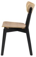 Krzesło Roxby naturalne czarne