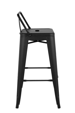 Krzesło barowe TOWER BACK 66 (Paris) czarne