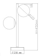 Lampa stołowa Dorado 2xG9 czarna LP-002/2T BK