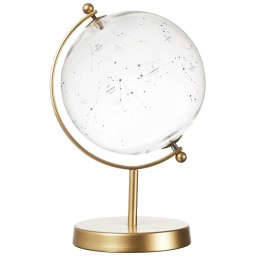 Dekoracja szklany globus Constellations złoty