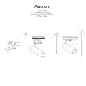 Reflektor Magnum do szynoprzewodów 3F 1xLED biały LP-8120/3F WH