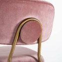 RICHMOND krzesło barowe BLUSHED VELVET różowe