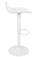 Krzesło barowe SNAP BAR regulowane białe
