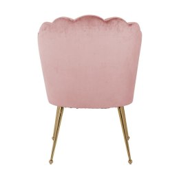 RICHMOND krzesło PIPPA PINK - welur, podstawa złota