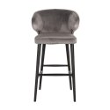 RICHMOND krzesło barowe INDIGO STONE 78 - welur