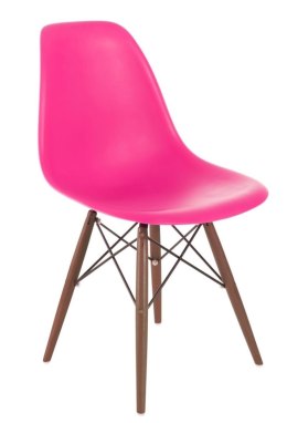 Krzesło P016W PP dark pink/dark