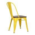 Krzesło Paris Wood żółte sosna orzech