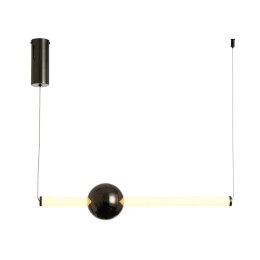 Lampa wisząca O-LINE LED 63 cm czarna