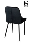 MODESTO krzesło CLOVER czarne - welur, metal