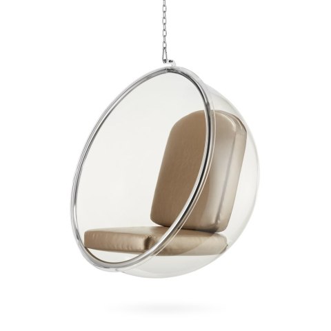 Fotel Monopoli bańka wiszący srebrny Inspirowany bubble chair huśtawka PROMOCJA