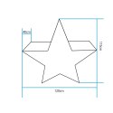 Lampa ogrodowa dekoracyjna gwiazda STAR XL LED RGBW 16 kolorów 120 cm