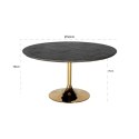 RICHMOND stół jadalniany BLACKBONE GOLD - 140