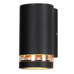 Senecio lampa ogrodowa elewacyjna tuba+ring 10,5x16,5cm czarny 1x35W GU10 IP44