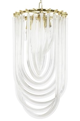 Lampa wisząca MURANO L złota - szkło, metal