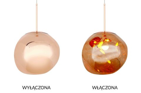 MOOSEE lampa wisząca FUSION 30 miedziana - akryl